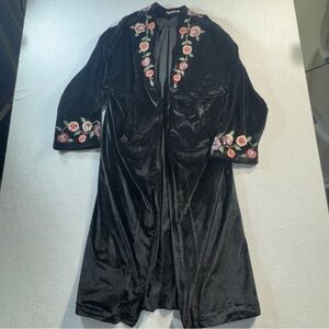 Tularosa Samantha Velvet Embroidered Overcoat